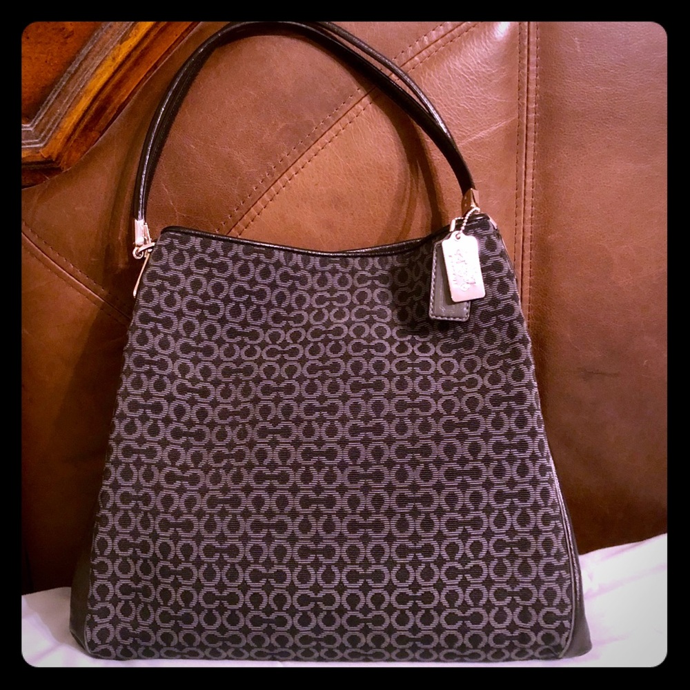 Coach Shoulder bag handbag Black Gray
